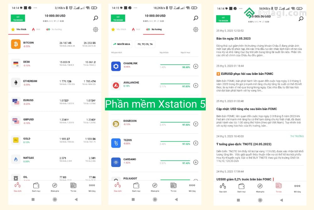 nền tảng giao dịch Xstation 5